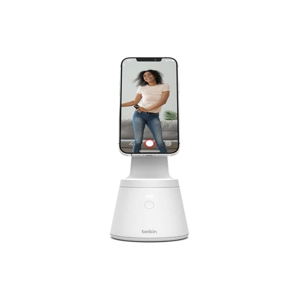 Belkin Masaüstü Manyetik, Yüz Takip Özellikli Telefon Standı MMA001BTWH