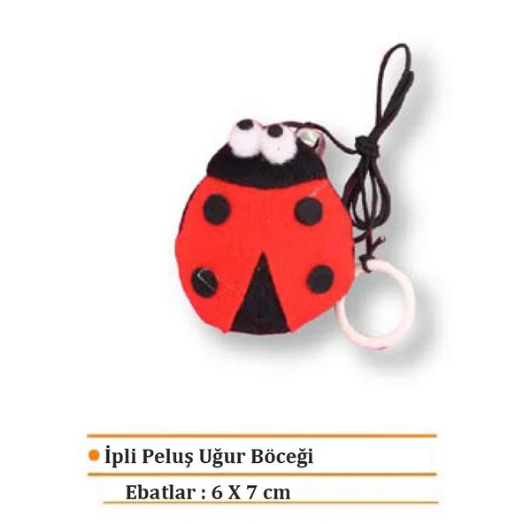 Eastland İpli Peluş Uğur Böceği 7 cm