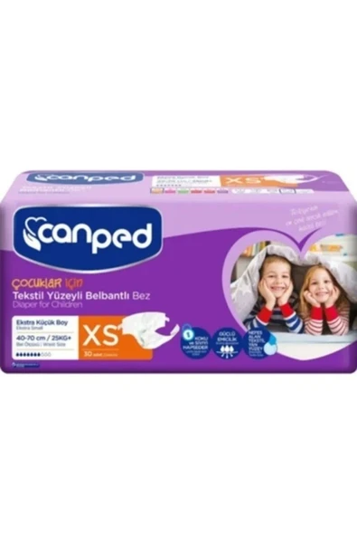 Canped Belbantlı Extra Küçük Hasta Bezi 30 Lu
