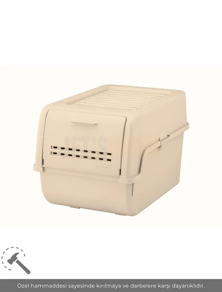 3'lü Set Organizer Erzak Kutusu Bpa Free Saklama Kutusu Soğanlık Sebzelik Sepet Krem 8 Lt x 3 - 3