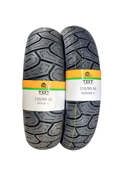 TDT TYRES 130/90-15 VE 110/90-16 TAKIM TL (TUBELESS - DUBLEKS) Chopper LASTİĞİ RİDEONSET1 - 2