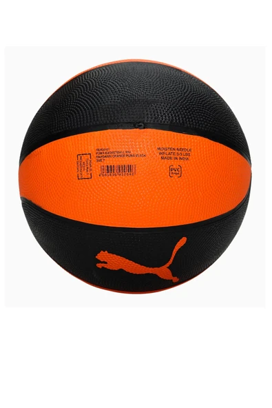 Puma Turuncu-Siyah Suni Deri Unisex Basketbol Topu - 2