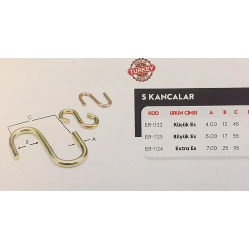 Ersa Es Kanca Küçük S Kanca 1'li - 2