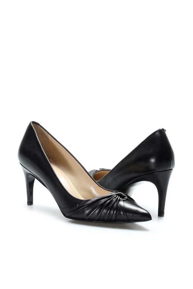 Hakiki Deri  Kadın İnce Topuk Ayakkabı 019ZA21-494 - Resim 12