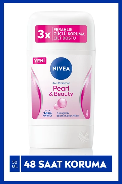 Nivea Kadın Stick Deodorant Pearl&beauty,48 Saat Anti-perspirant Koruma 50ml - 6