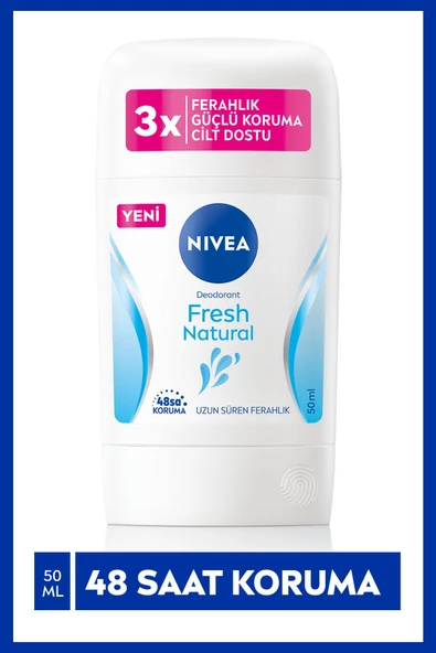 Nivea Kadın Stick Deodorant Fresh Natural 48 Saat Deodorant Koruması 50 Ml,kalıcı Ferah Koku - 4