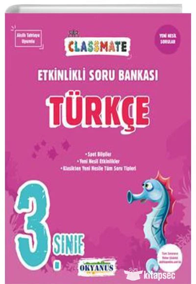 3. Sınıf Classmate Türkçe Etkinlikli Soru Bankası Okyanus Yayınları