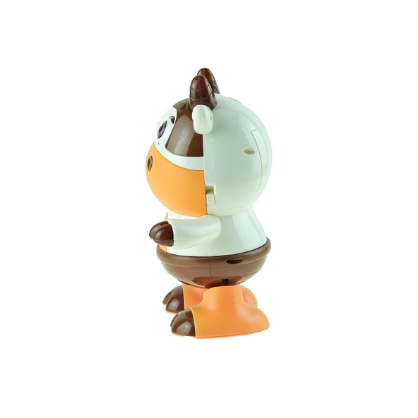 Oyuncak İnek Işıklı Sesli Pilli Sevimli İnek Hareketli 20 Cm - 3