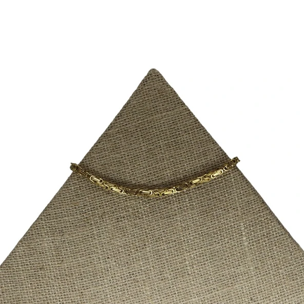 Erkek Çelik Sarı Kral Zincir 60 cm - 2