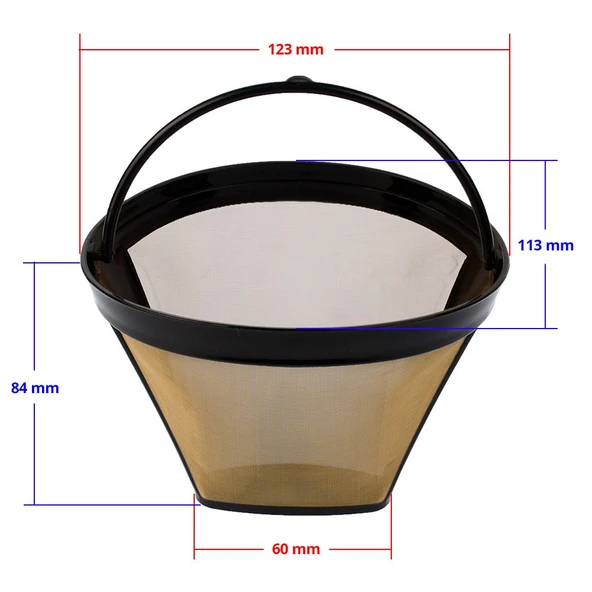 Filtre Kahve Makinesi Yıkanabilir Gold Filtre, Schafer Robusta ile Uyumlu - 6