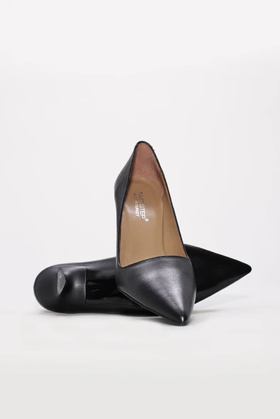 Hakiki Deri  Kadın İnce Topuk Ayakkabı 019ZA21-638 - Resim 8