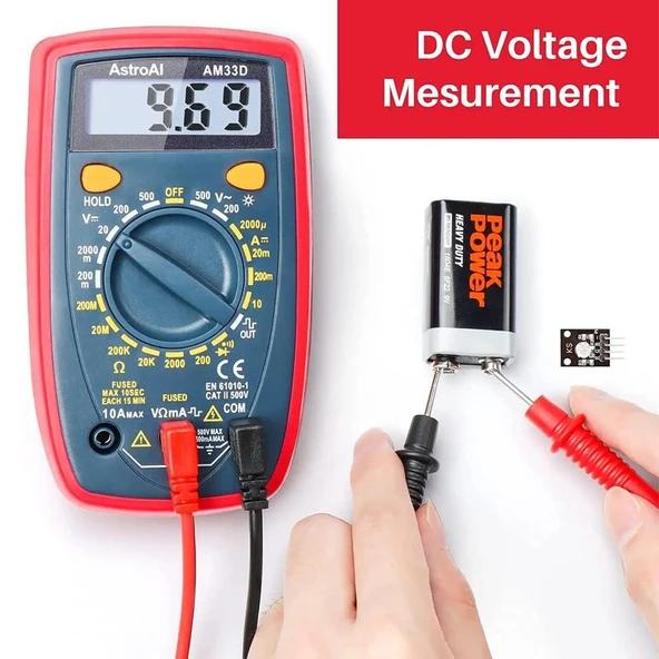 Astroai Dijital Multimetre 2000 Counts Test Cihazi AM33D - 3