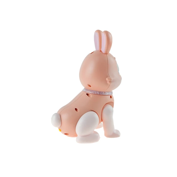 Oyuncak Tavşan Işıklı Sesli Hareketli Sevimli Tavşan 20 Cm - 4