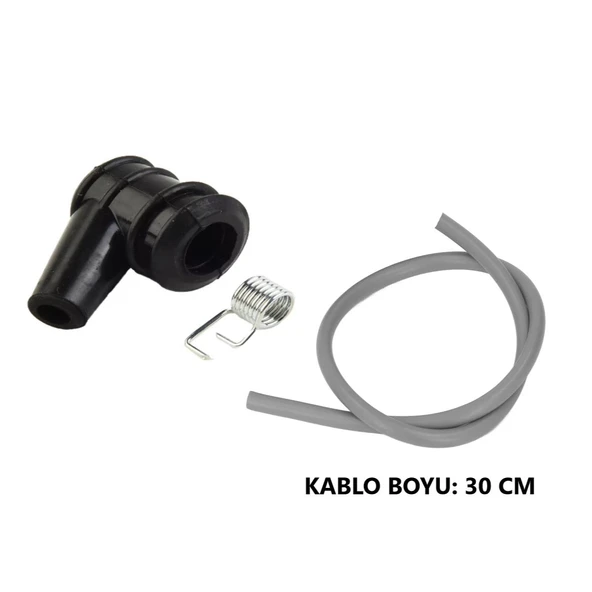 Kmtmak Motorlu Testere Motorlu Tırpan Buji Kepi Teli Kablosu Set 30 Cm ürün görseli