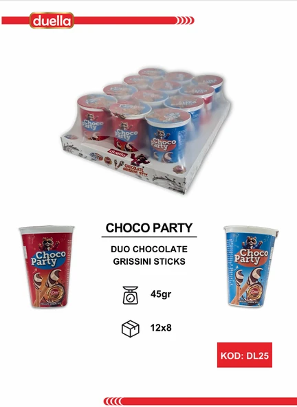DUELLA CHOCO PARTY GRİSSİNİ 12 Lİ - 2