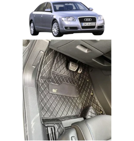 Audi A6 2005-2011 Arası Aracına Özel 8D Tek Katmanlı Havuzlu Paspas Takımı - 1