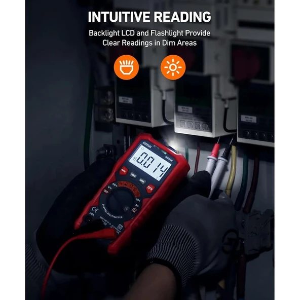 Astroai Dijital Multimetre TRMS 4000 Counts Test Cihazi M4KOR - 6