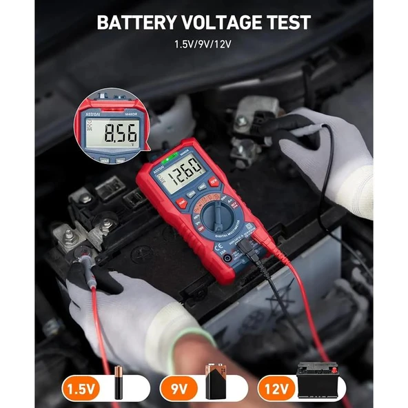 Astroai Dijital Multimetre TRMS 4000 Counts Test Cihazi M4KOR - 3