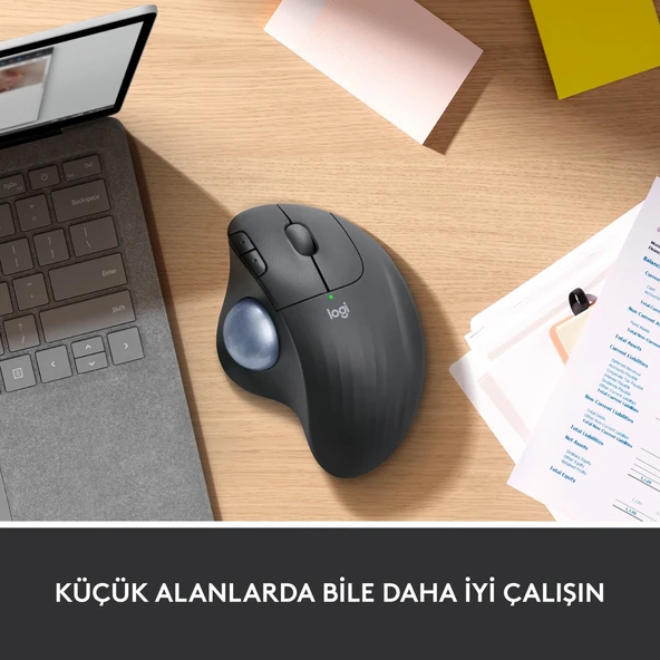 Logitech Ergo M575 910-005872 Siyah Trackball Ergonomik Optik Kablosuz Mouse - 5