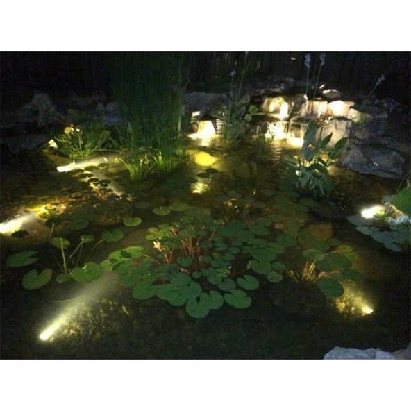 Mini Spot paslanmaz ayaklı Havuz Led Aydınlatma Ampülü lamba Kırmızı A-1210 6W 12V IP68 - 9