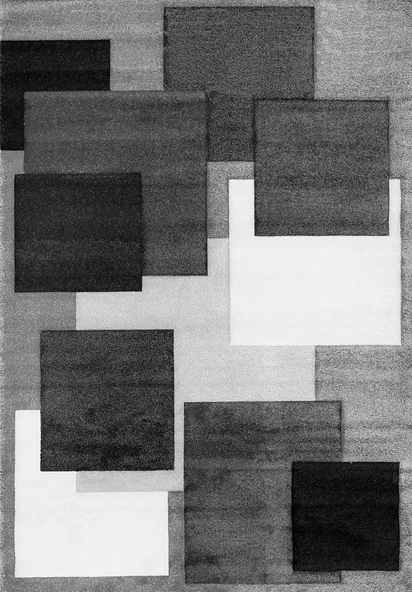 Gri Kaymaz Taban Simetrik Salon Yolluk Mutfak Koridor Balkon Halısı A236  80 x 300 GRİ - Resim 2