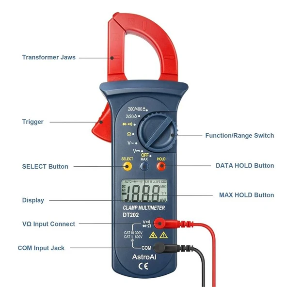 Astroai Dijital PensMetre 2000 Counts Test Cihazi DT202 - 3