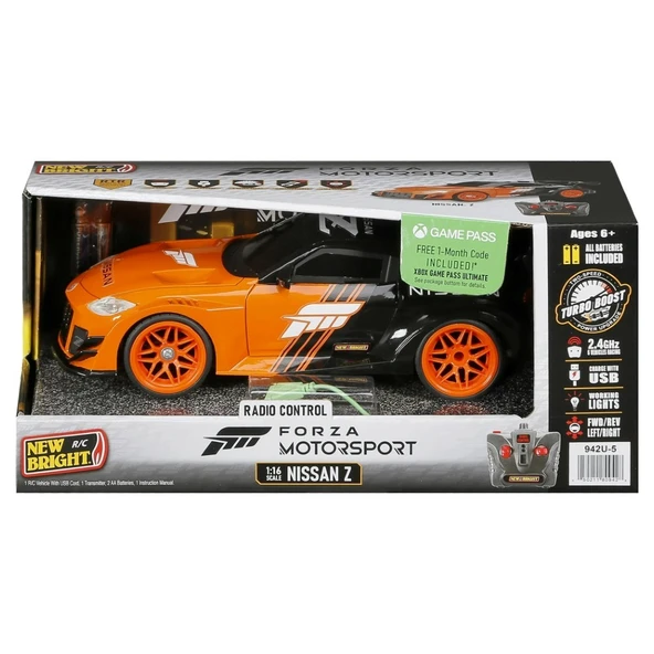 New Bright 1:16 Rc Forza Motorsport 2.4 Ghz. Işıklı Usb Şarj Nissan Z - 6