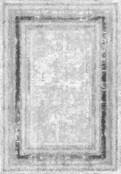 Makinede Yıkanabilir Leke Tutmaz  Gri-Antrasit Deko Deri Kaymaz Taban Eternity Salon Saçaksız Halı B1216  GRİ-KAHVERENGİ 80 x 300 - 2