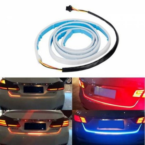Volkswagen Beetle Bagaj Altı Kayan Led RGB Su Geçirmez Silikon Yüzey 120 cm - Resim 2
