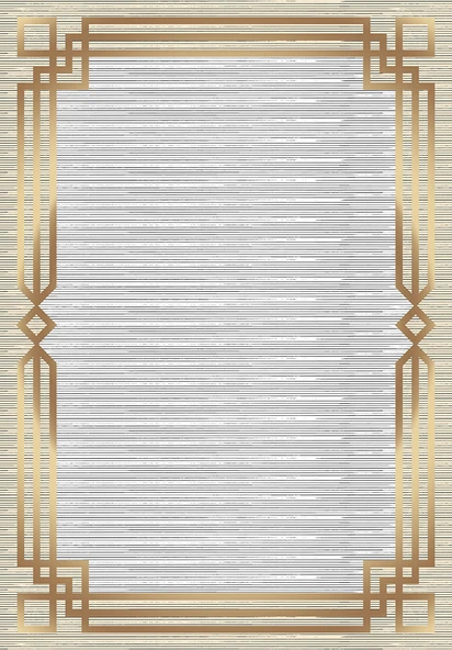 Makinede Yıkanabilir Leke Tutmaz  Gold Dot Keçe Kaymaz Taban Salon Saçaksız Halı B1265  GOLD 160 x 230 - 2