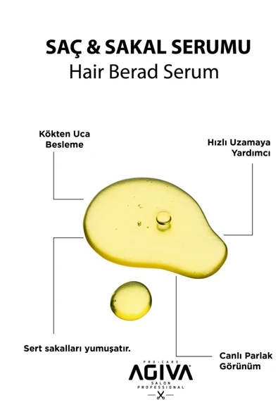 Agiva Beard Sakal Bakım Yağı 100 ml - Resim 3