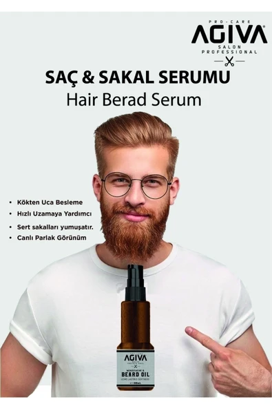 Agiva Beard Sakal Bakım Yağı 100 ml - Resim 2