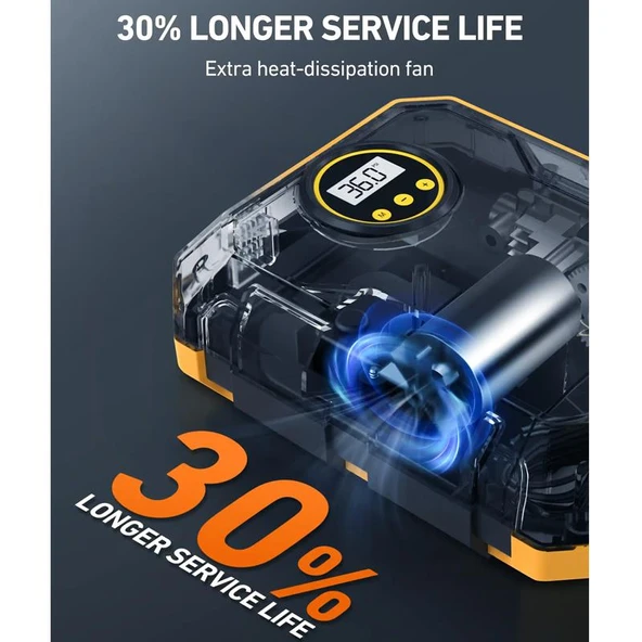 Astroai Otomatik Lastik Sisirme Pompasi Isikli 100PSI CZK-3674 - 5