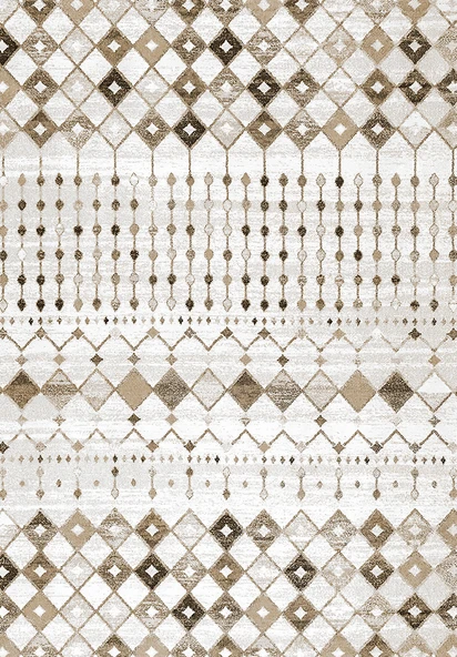 Makinede Yıkanabilir Leke Tutmaz  Kahverengi Deko Deri Kaymaz Taban İskandinav Salon Saçaksız Halı A153  KAHVERENGİ 120 x 180 - 2