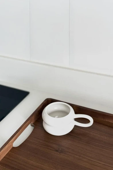 Mien Dayanıklı Dikdörtgen Akasya Tepsi Büyük Boy (L) 48x34x4 Cm - 3