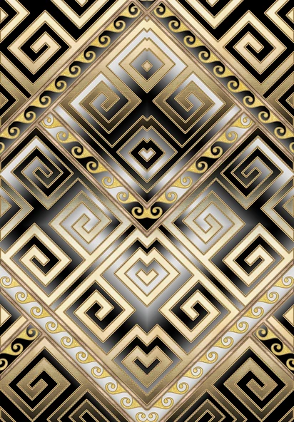 Makinede Yıkanabilir Leke Tutmaz  Gold Pvc Deri Kaymaz Taban Tasarım Modern Salon Saçaksız Halı A226  GOLD 80 x 150 - 2