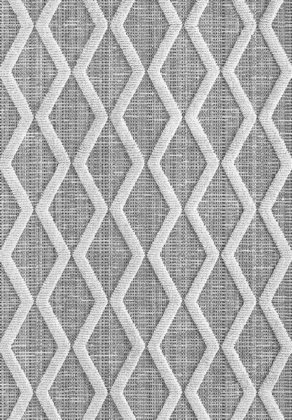 Makinede Yıkanabilir Leke Tutmaz  Gri Dot Keçe Kaymaz Taban Simetrik Salon Saçaksız Halı A250  gri beyaz 200 x 300 - Resim 2