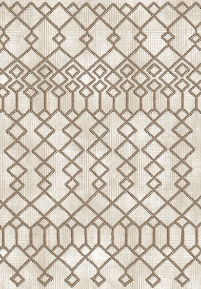 Makinede Yıkanabilir Leke Tutmaz  Vizon-Krem Deko Deri Kaymaz Taban İskandinav Salon Saçaksız Halı A252  VİZON-KREM 160 x 230 - Resim 2