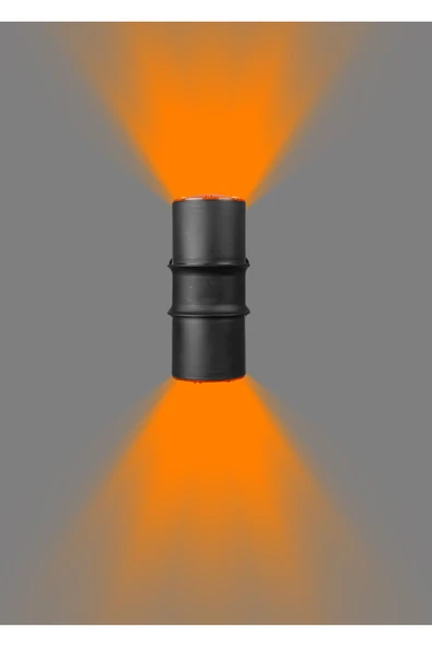 Ucuz Geldi Çiftli Çağlayan Aplik IP54 Dış Mekan Zita Turuncu Renk Bahçe Aydınlatma Duvar Apliği + 2 Led Ampul - Resim 2