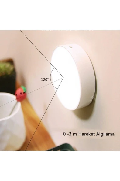 Ucuz Geldi Şarjlı Sensörlü Dolap Içi Kablosuz Led Kabin Aydınlatma 6 Adet Cata Mıknatıslı Gece Lambası - 4