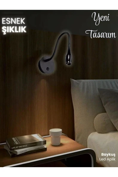 Ucuz Geldi Dekoratif Yatak Başı Aplik 3w Gün Işığı Baş Ucu Kitap Okuma Lambası Baykuş Led Aplik Gece Lambası - 8