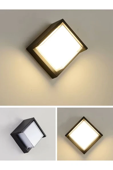 Ucuz Geldi 15w Modern Tasarım Led Aplik İç ve Dış Mekan Duvar Lambası Cata Dominik Gün Işığı Bahçe Duvar Apliği - 6