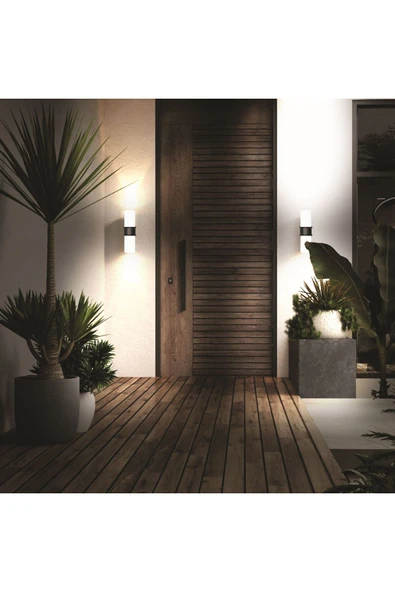 Ucuz Geldi Zita Bahçe Aydınlatması Galata Çiftli Aplik Bahçe Lambası 220v E27 Ip54