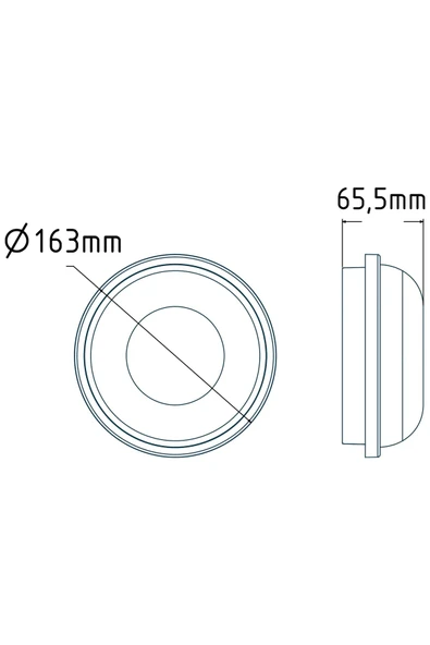 Ucuz Geldi Balkon Lambası Teras Lambası Artos 15w Yuvarlak Siyah Banyo Lambası 6400k Beyaz Işık Tavan Lambası - Resim 7