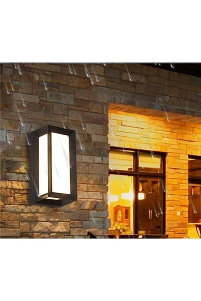 Ucuz Geldi Bahçe Aydınlatması Led Işık 25cm E27 Duylu Zita Ultra Bahçe Duvar Aplik Su Geçirmez - 5