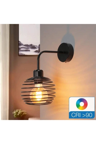 Ucuz Geldi 4W Rustik Led Ampul 2500K Dimlenebilir E27 Duylu 3 Adet Lambam G95 Amber Cam Sarı Işık Top Ampul - 4