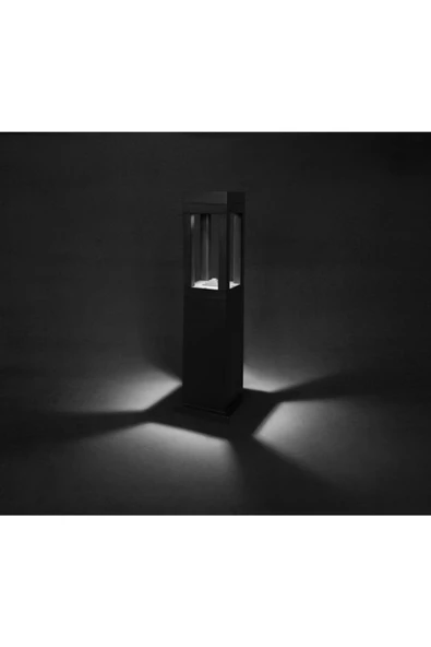 Ucuz Geldi Anıt Set Üstü Bahçe Lambası Zita Bahçe Aydınlatma 78 Cm Yer Lambası Beyaz Işık Gu10 Led Ampul - 3