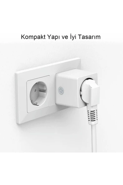 Ucuz Geldi Akıllı Priz Uzaktan Kontrol  Programlanabilir Zaman Ayarlı  Sesle Kontrol  16a Cata Wifi Priz - Resim 7