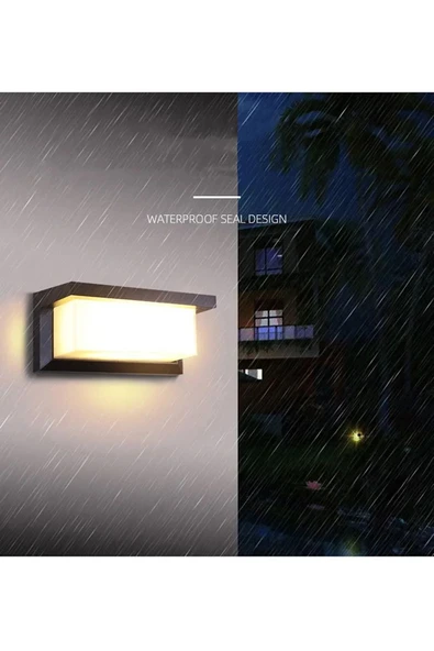Ucuz Geldi Bahçe Aydınlatması Led Işık 25cm E27 Duylu Zita Ultra Şapkalı Bahçe Duvar Aplik Su Geçirmez - 6
