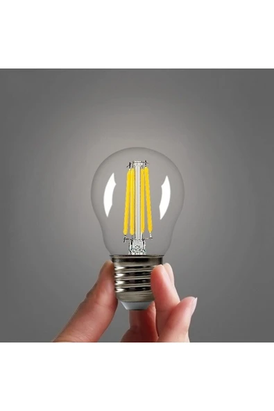 Ucuz Geldi 6 Watt Mini Top Ampul Led Filament G45 Şeffaf Cam Rustik Ampul E27 Duy 3000k Gün Işığı 3 Adet - 2